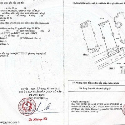 Bán Chdv hẻm 168/1 Trần Bá Giao, Phường 5, Gò Vấp, Hẻm 4m thông, 6x20m, Cn 119 m2, trệt 2 lầu, 8PN Full nội thất, HT Pccc, 13,9 tỷ TL