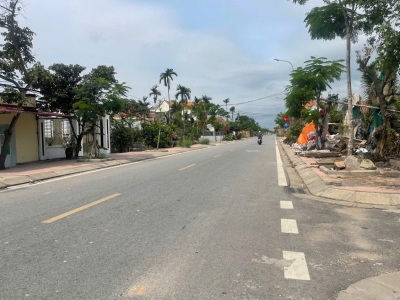 Mặt đường lô góc Thượng Đức Nam Đồ Sơn giá 3,x tỷ – Trục chính 22m hiếm quỹ đất  ZALO 0567 222 555