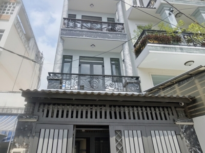 D1691 ⚡️ Giảm 200tr! Nhà Bùi Quang Là Gò Vấp, SHR, Nở hậu, HXT, 4 tầng, 4x17m, 11.x tỷ