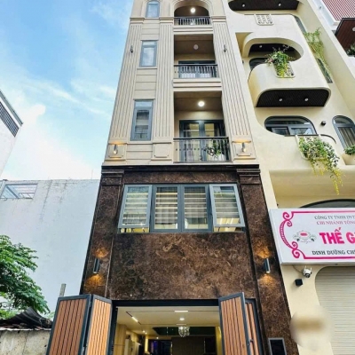 Nhà hẻm 435/7/17 Thống Nhất, Phường 11, Gò Vấp, Hẻm 6m thông, 4x12,6m, Cn 50,5 m2, trệt lửng 4 lầu, ST, 4PN, 5WC, Full nội thất, Thang máy, 11,9 tỷ TL