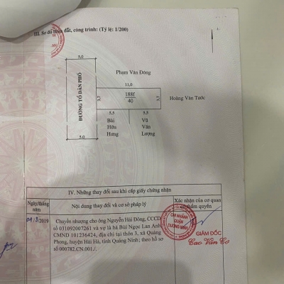 Nhà cấp 4 Tân Thành Dương Kinh giá 1.3xx tỷ – Hàng hiếm khu trung tâm, ngõ 5m ô bàn cờ  ZALO 0567 222 555