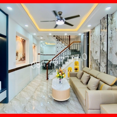BÁN NHÀ HXH 4 TẦNG, 4PN, 4WC - QUANG TRUNG, GÒ VẤP - 5.7 TỶ - 33M2 - NHÀ MỚI ĐẸP - LIỀN KỀ TIỆN ÍCH