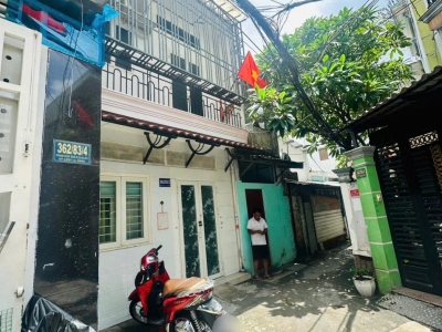 Nhà hẻm 362/83/2 Phan Huy Ích, Phường 12, Gò Vấp, Hẻm 3m, 4x6m, Cn 23,9 m2, trệt 1 lầu, 3,33 tỷ TL
