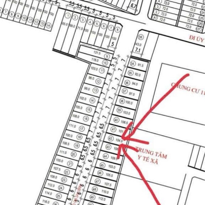 Chính chủ bán đất lô đất đấu giá Đồng Vân Quang Châu khu vực Đồng Nhỏ dt 104m mt 6,5m