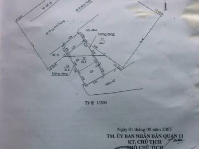 BÁN NHÀ 2 MẶT TIỀN ĐỘI CUNG – Q.11 – GẦN CHỢ CHIM XANH – GIÁ CHỈ 7,9 TỶ