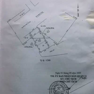 BÁN NHÀ 2 MẶT TIỀN ĐỘI CUNG – Q.11 – GẦN CHỢ CHIM XANH – GIÁ CHỈ 7,9 TỶ