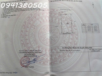 Bán đất trung tâm Phường Hưng Trí (nay là Sông Trí).