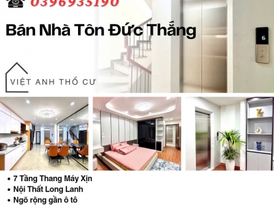 Bán nhà Phố Tôn Đức Thắng, 40m2 Thang Máy Xịn, Nội Thất Long Lanh, Giá: 13.6 Tỷ, Lh: 0396935190.