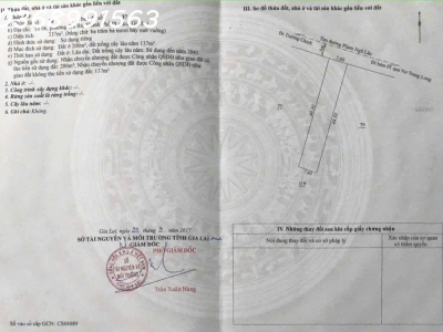 Bán đất tặng ngay dãy trọ ( 10 phòng ) 24 Phạm Ngũ Lão, P.Hội Phú, DT 337m2, giá đầu tư