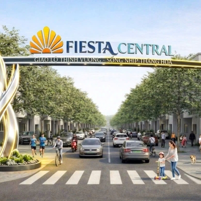 Bán nhà phố Fiesta Central TP Mới Bình Dương 5x30m sàn 288m2  trả trước 30%