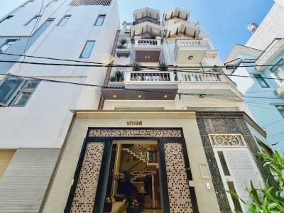 Nhà hẻm 137/1/30E Đường số 59, Phường 14, Gò Vấp, Hẻm 6m, 4x15,1m, Cn 60,4 m2, trệt lửng 3 lầu, ST, 4PN, 6WC, Full nội thất, 9,99 tỷ TL