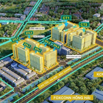 Chỉ với từ 1 tỷ sở hữu đàu tư ngay căn hộ CC Thương Mại Evergreen Bắc Giang!
