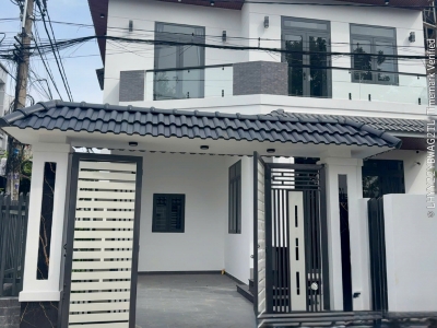 BÁN NHÀ MƠI LÔ GÓC SHR 2 TẦNG 10x14M NGUYỄN THỊ THẢNH THỚI TAM THÔN HÓC MÔN HẺM XE TẢI