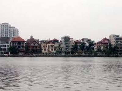 Bán nhà mặt Hồ Tây  phố Quảng An, Từ Hoa Quận Tây Hồ 373m²  mặt tiền rộng