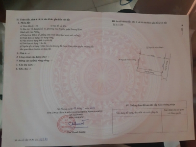 Lô góc tổ 12 An Toàn – Dương Kinh, 180m² ngang 10m  Phù hợp phân lô, đầu tư  ZALO 0567 222 555