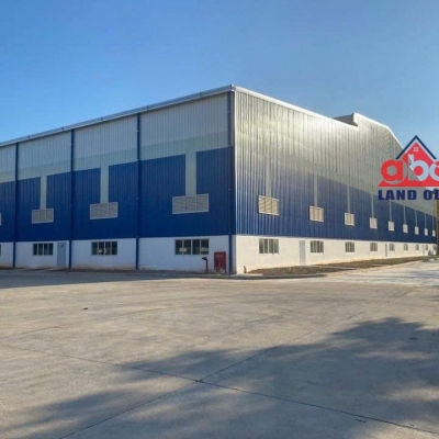 nhà xưởng thiết kế hiện đại, Khung thép kiên cố sẵn xưởng bàn giao hoạt động SX liền