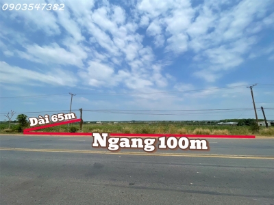 Bán đất mặt tiền siêu đẹp Trần Phú, Thạnh Tân, TP. Tây Ninh, DT 100m x 65m, giá 35 tỷ