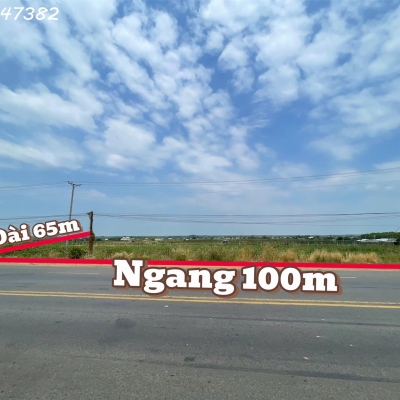 Bán đất mặt tiền siêu đẹp Trần Phú, Thạnh Tân, TP. Tây Ninh, DT 100m x 65m, giá 35 tỷ
