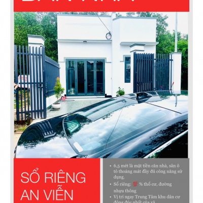 Ưu đãi tới hơn 100 triệu cho căn nhà mới xây xã  An Viễn, Đồng Nai