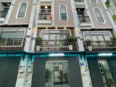 Nhà 2 MT hẻm 75/1B Nguyễn Tư Giản, Phường 12, Gò Vấp, Hẻm 4,5m, 4x12,5m, Cn 45,3 m2, trệt lửng 4 lầu, ST, 5PN, 7WC, Thang máy, Full nội thất, 9,68 tỷ TL