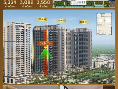 Bán căn hộ cao cấp Masteri Trinity Square – Vinhomes Ocean Park 2  1PN+, View đẹp, Giá chỉ từ 3 tỷ