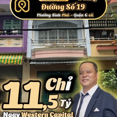 ????Nhà 3 Tầng Ngay Chung Cư Western Capital Bình Phú Quận 6 - Chỉ 11.5 Tỷ - Tìm Nhà Phố