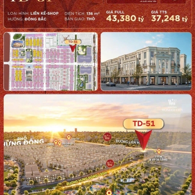 Shophouse Vinhome Đan Phượng, Dt 136m - Giá Chỉ 37 Tỷ – Đầu Tư Là Thắng!