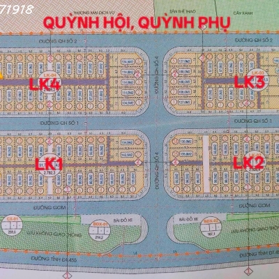 Cc Chào bán 2 lô đất xây biệt thự – Dự án Tân Hoá Quỳnh Hội – Quỳnh Phụ