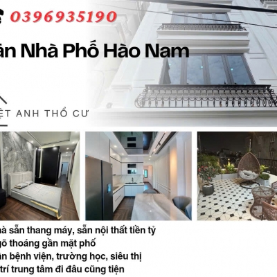 Bán nhà Hào Nam, 7 Tầng, Thang Máy, Gần Mặt Phố, Giá: 13.65 Tỷ, Lh: 0396935190.
