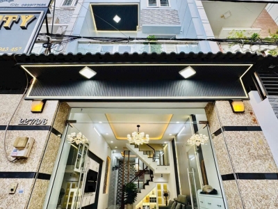 Nhà hẻm 227/3/6 Phạm Văn Chiêu, Phường 14, Gò Vấp, Hẻm 3,5m, 4x13m, Cn 50,3 m2, trệt 3 lầu, ST, 4PN, 5WC, Full nội thất, 7,48 tỷ TL