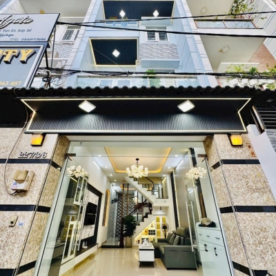 Nhà hẻm 227/3/6 Phạm Văn Chiêu, Phường 14, Gò Vấp, Hẻm 3,5m, 4x13m, Cn 50,3 m2, trệt 3 lầu, ST, 4PN, 5WC, Full nội thất, 7,48 tỷ TL