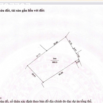 Chính chủ cần tiền bán nhanh lô đất 880m2 xã An Phú, Mỹ Đức, Hà Nội, giá đầu tư